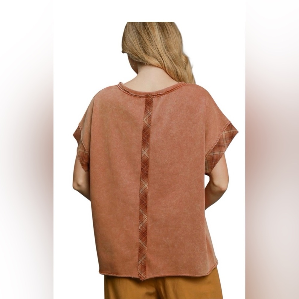 Umgee Rust Top & Bottom Set with Peace Sign NWT Medium - Picture 2 of 3